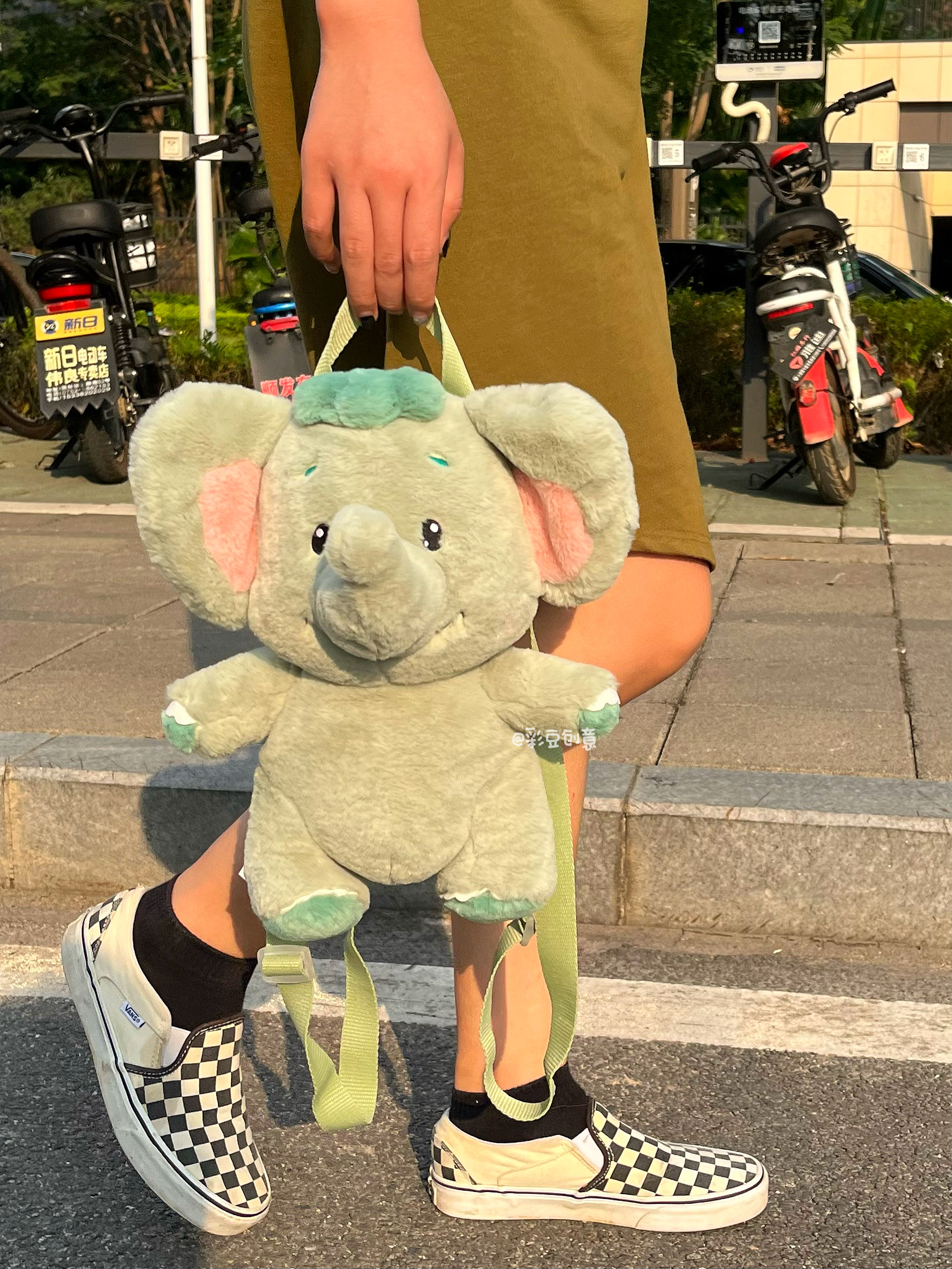 绿藻小象背包