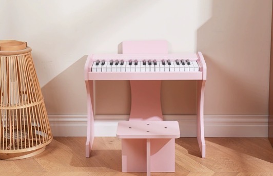 37 keys wooden toy piano