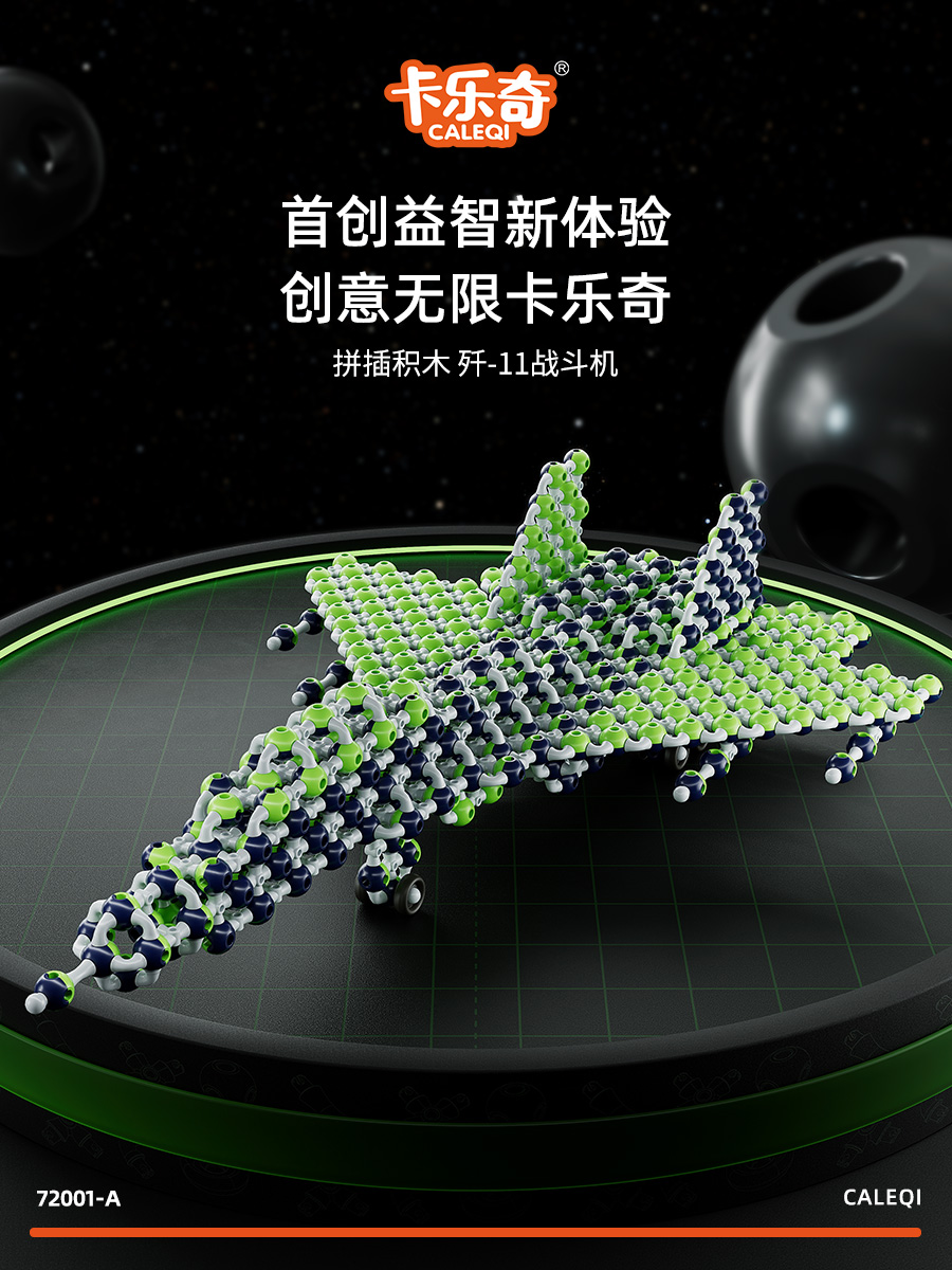 拼插积木 歼-11战斗机