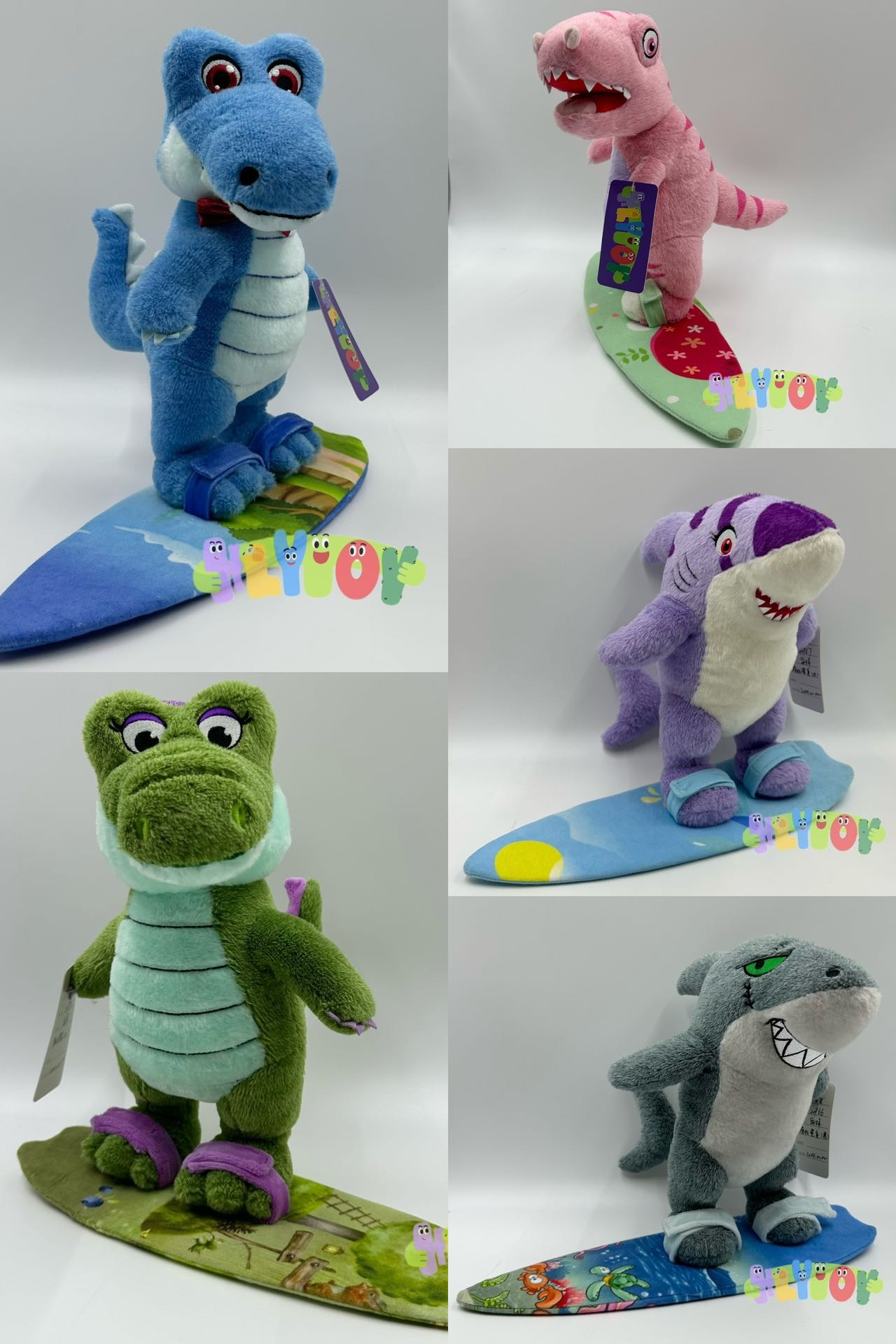 Animals Plush on Surboard