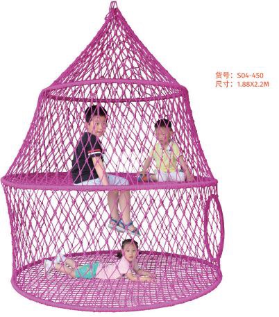 编织绳网秋千